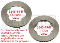 Brake Rotor, Lola S2000, Directionally Vented, Grooved