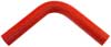 Red Silicone Hose, 7/8" I.D. 90 degree Elbow, 6" Legs