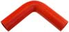 Red Silicone Hose, 1 1/2" I.D. 90 degree Elbow, 6" Legs