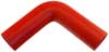 Red Silicone Hose, 1 3/4" I.D. 90 degree Elbow, 6" Legs