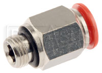 OMP Straight Nozzle Connector for 8mm OD Aluminum Tubing