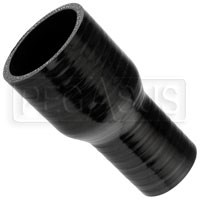 Black Silicone Hose, 2 1/4 x 1 1/2 inch ID Straight Reducer