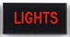Dash Badge Identification Plate (Lights)