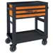 Beta RSC51/IT-O 3 Drawer Tool Cart, Orange - Ships by Truck