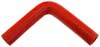 Red Silicone Hose, 1 1/8" I.D. 90 degree Elbow, 6" Legs