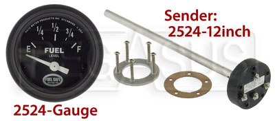 Large photo of Fuel Level Sender for Fuel Cells, 0-90 Ohm, Pegasus Part No. 2524-Size