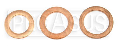 Large photo of Soft Copper Crush Washer, Pegasus Part No. 3241-Size