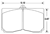 Click this thumbnail image of Hawk Brake Pad, Alcon Type F, Outlaw 9000, Wilwood GT for product details