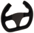 Click this thumbnail image of SPA Flat Bottom Cut-Off Top Steering Wheel, Suede, 255mm for product details