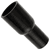 Black Silicone Hose, 1 3/4 x 1 1/4 inch ID Straight Reducer