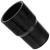 Black Silicone Hose, 2 3/4 x 2 3/8 inch ID Straight Reducer