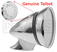 Large photo of Talbot Berlin 300 Junior Mirror, Chrome, Flat Lens, Pegasus Part No. 5173-001