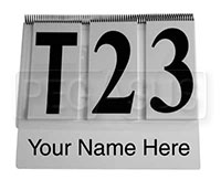 Click for a larger picture of Flip Chart Pit Board with Extended Back for Driver's Name