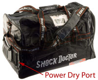 Order a Shock Doctor Power Dry Unit and get this large duffle bag at no charge.