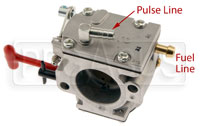 Make sure you get the pulse and fuel lines reinstalled properly after the rebuild is complete.