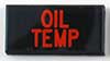 Dash Badge Identification Plate (Oil Temp)