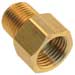 Female 7/16-24 Inverted Flare to Male 1/8 NPT Adapter, Brass