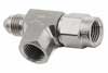 Brake Pressure Tee, 3AN Female to 3AN Male, Female M10x1.0