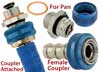 Quick-Drain Oil Pan Couplers