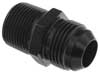 AN816 Male NPT Pipe to Male AN Adapter, Black Aluminum