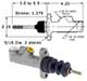 Girling Remote Reservoir Master Cylinder