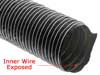 Neoprene Single-Ply Air Duct Hose, 300F, Black Only