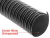 Neoprene 2-ply Air Duct Hose, 300F, Black Only