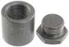 Mild Steel Weld Bung for O2 Sensor, 1" Reach w/Plug