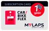 MyLaps Subscription Card for X2 Car / Motorcycle, 1 Year