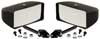 Club Series Rectangular Convex Lens Mirrors, Nylon, Pair