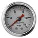 Auto Meter 1.5" Mechanical Pressure Gauge, 0-15 PSI, White