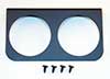 2-Mounting Hole Panel for 2 5/8 inch Gauges, Black