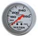 Ultra Lite 2 5/8" Water Temp Gauge, 140-280 F, 6ft