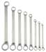 Beta Tools 90AS/8 Set of 8 Deep Offset Box Wrenches, SAE