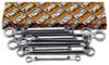Beta 95/S8 Set of 8 Flat Double Box End Wrenches, Metric
