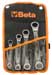 Beta Tools 195AS/B4 Ratcheting 12-Pt Box End Wrench Set of 4