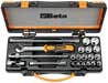 910A/C16 Handle and Socket Set w/Case, 3/8" Drive, Metric