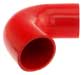 Red Silicone Hose, 3.00" I.D. 135 degree Elbow, 4" Legs