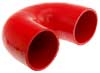 Red Silicone Hose, 3.00" I.D. 180 degree Elbow, 4" Legs
