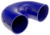 Blue Silicone Hose, 3 1/2" I.D. 180 degree Elbow, 4" Legs