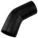 Black Silicone Hose, 4.00" I.D. 45 degree Elbow, 6" Legs