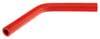 Red Silicone Hose, 3/4" I.D. 45 degree Elbow, 6" Legs