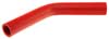 Red Silicone Hose, 1" I.D. 45 degree Elbow, 6" Legs