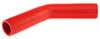 Red Silicone Hose, 1 1/2" I.D. 45 degree Elbow, 6" Legs