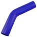 Blue Silicone Hose, 1 3/4" I.D. 45 degree Elbow, 6" Legs
