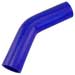 Blue Silicone Hose, 2" I.D. 45 degree Elbow, 6" Legs