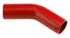 Red Silicone Hose, 2 1/2" I.D. 45 degree Elbow, 4" Legs