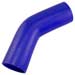 Blue Silicone Hose, 2 3/4" I.D. 45 degree Elbow, 6" Legs
