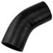 Black Silicone Hose, 3.00" I.D. 45 degree Elbow, 4" Legs