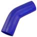 Blue Silicone Hose, 3.00" I.D. 45 degree Elbow, 6" Legs